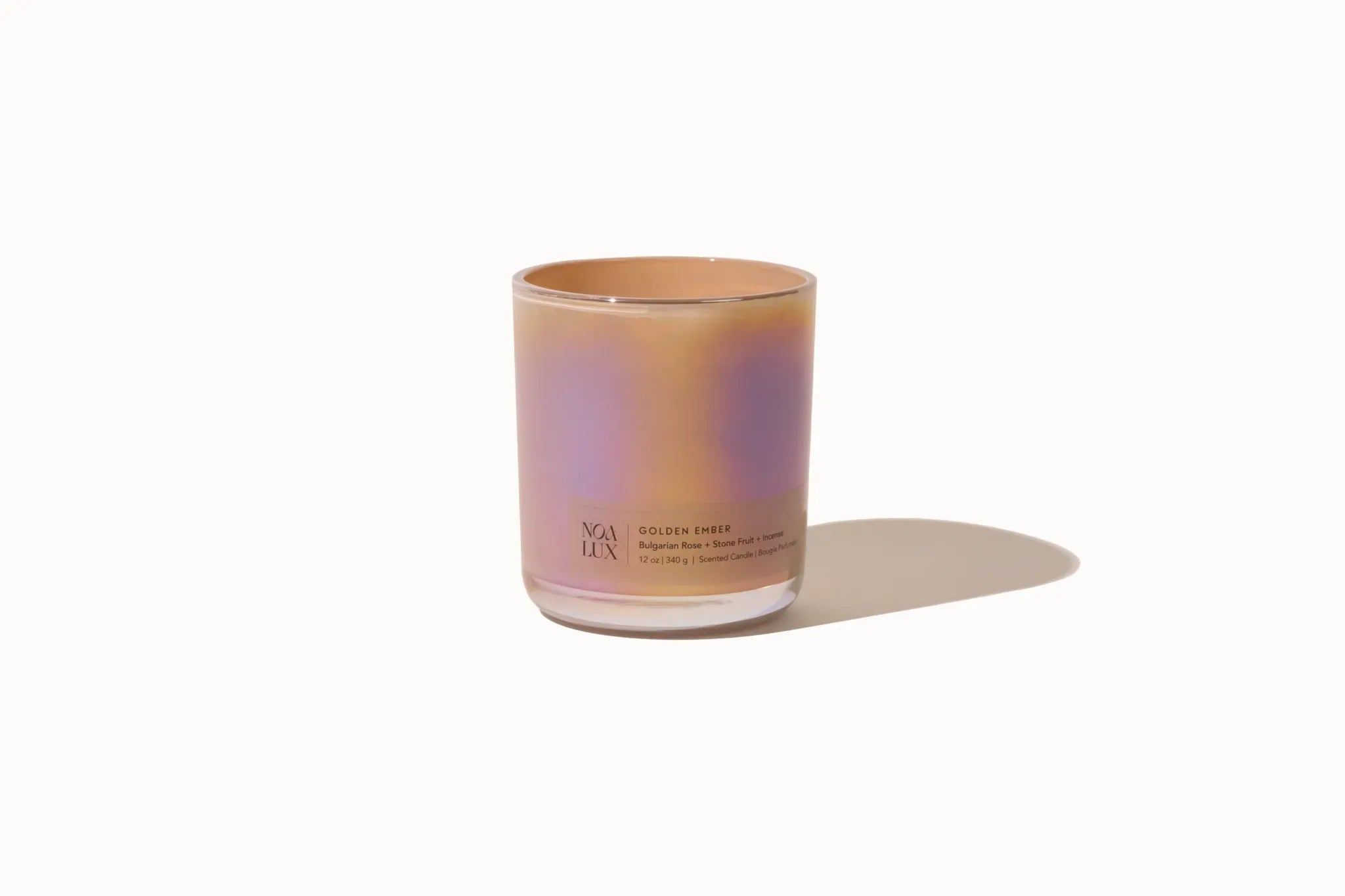Golden Ember Rose Petal & Incense Candle Noa Lux