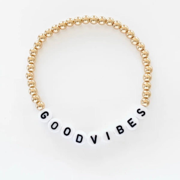 Good Vibes Beaded Bracelet