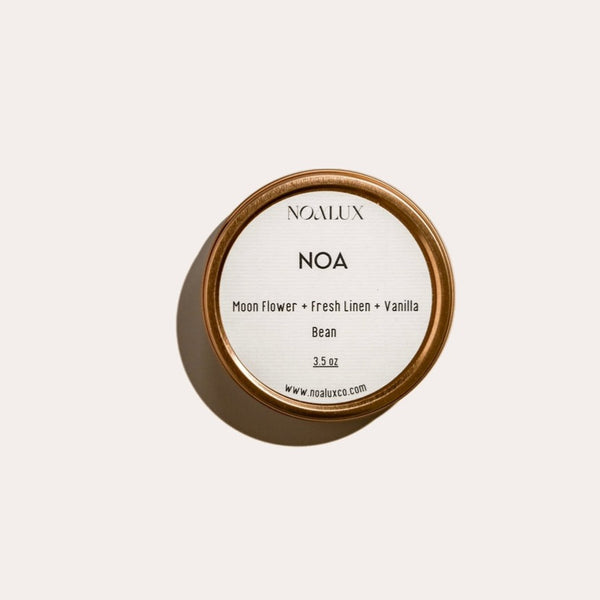 Noa Moon Flower & Vanilla Travel Candle